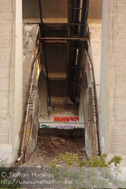 Graffiti under the Franklin Avenue Bridge.